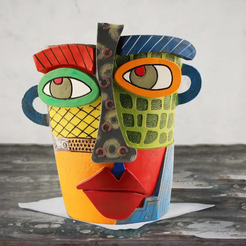 Avelena | Stilvolle abstrakte Kunst Pflanze Topf Ornamente