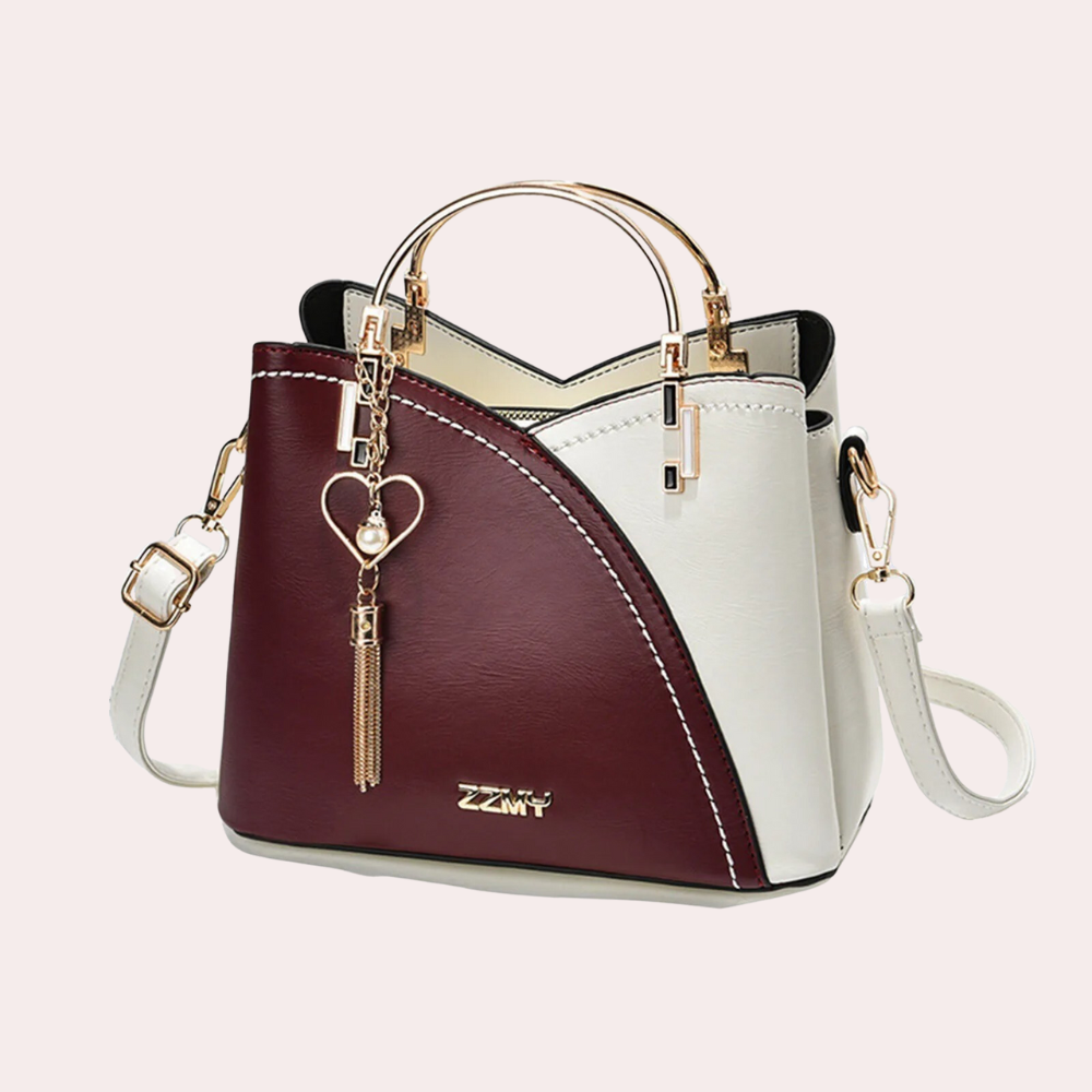 Avelena | Vero – Elegante Lederhandtasche mit mehreren Fächern | Stylische Schulter- & Umhängetasche
