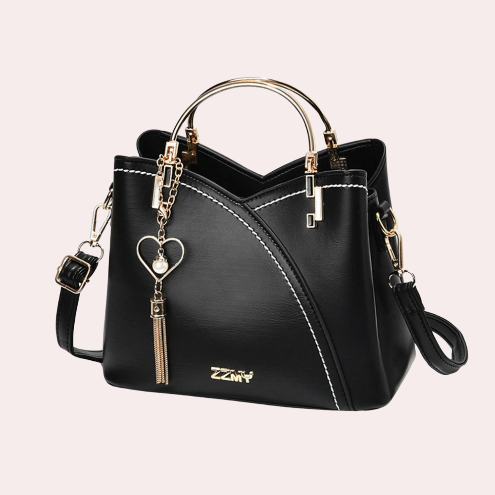 Avelena | Vero – Elegante Lederhandtasche mit mehreren Fächern | Stylische Schulter- & Umhängetasche