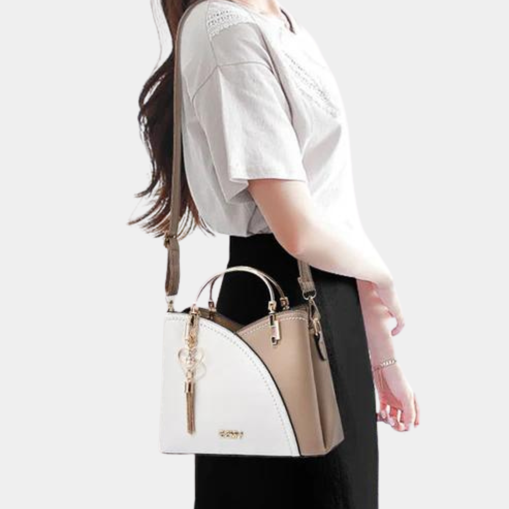 Avelena | Vero – Elegante Lederhandtasche mit mehreren Fächern | Stylische Schulter- & Umhängetasche