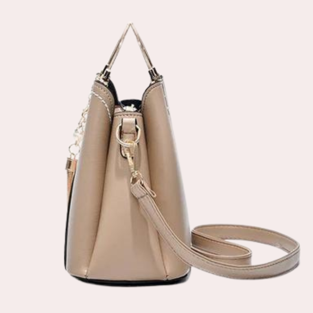 Avelena | Vero – Elegante Lederhandtasche mit mehreren Fächern | Stylische Schulter- & Umhängetasche