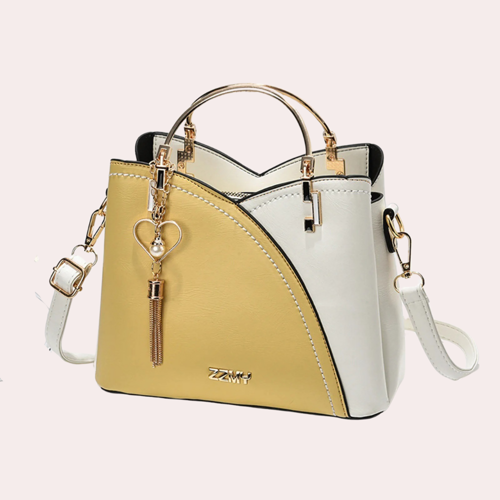 Avelena | Vero – Elegante Lederhandtasche mit mehreren Fächern | Stylische Schulter- & Umhängetasche