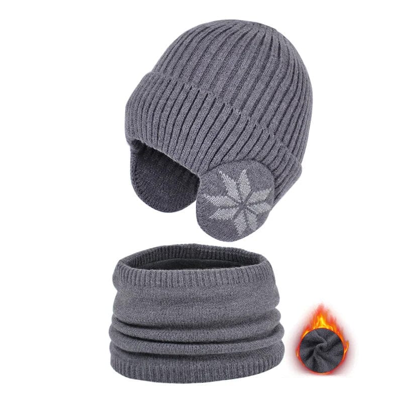 Avelena | Winter Beanie Mütze Schal Sets Warme Strickmütze