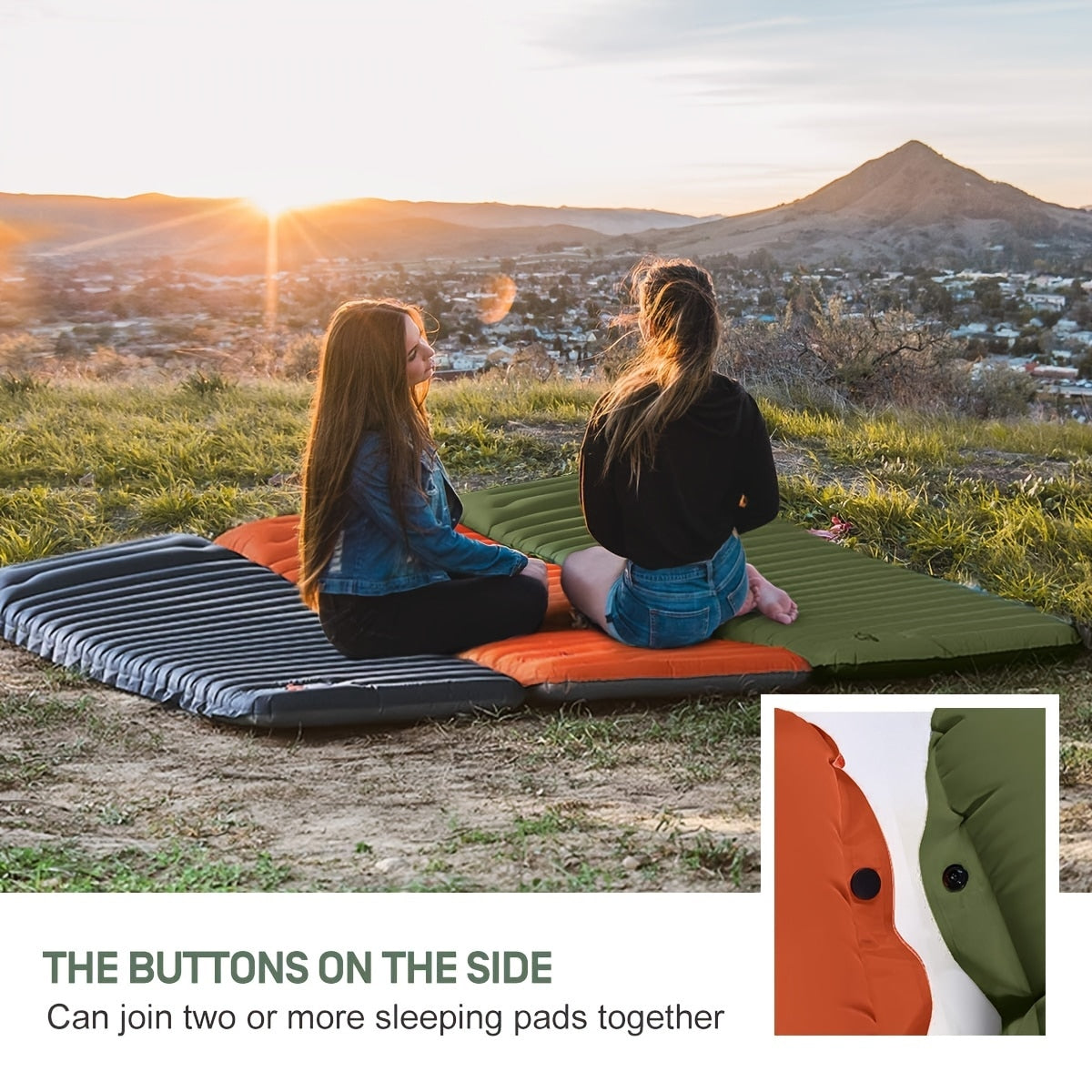 Avelena | Aufblasbare Campingmatratze | Wasserdicht, Tragbar & Einfache Inflation für Outdoor-Abenteuer