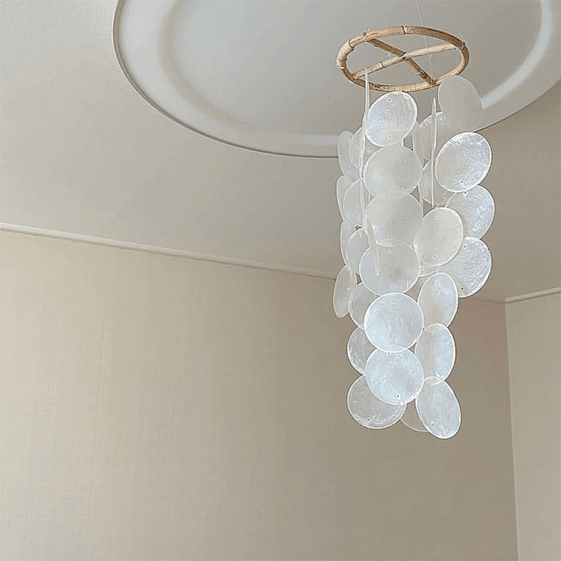 Avelena | ShellDreams Handgefertigtes Babyzimmer Windspiel | Muschel-Mobile | Beruhigende Klänge
