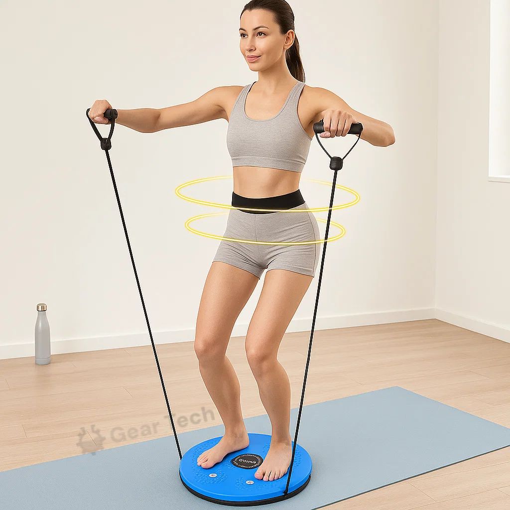 Avelena | Taille Flüster Drehplatte Pro | Magnetisches Massage Balance Board für Kernstärke & Taillentraining zu Hause