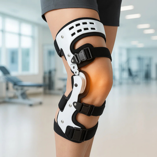 Avelena | ArthroGuard™ | Osteoarthritis Entlastungsbandage für das Knie | Mediale & laterale Unterstützung | Knochen-auf-Knochen-Arthritis-Linderung für Schmerzmanagement