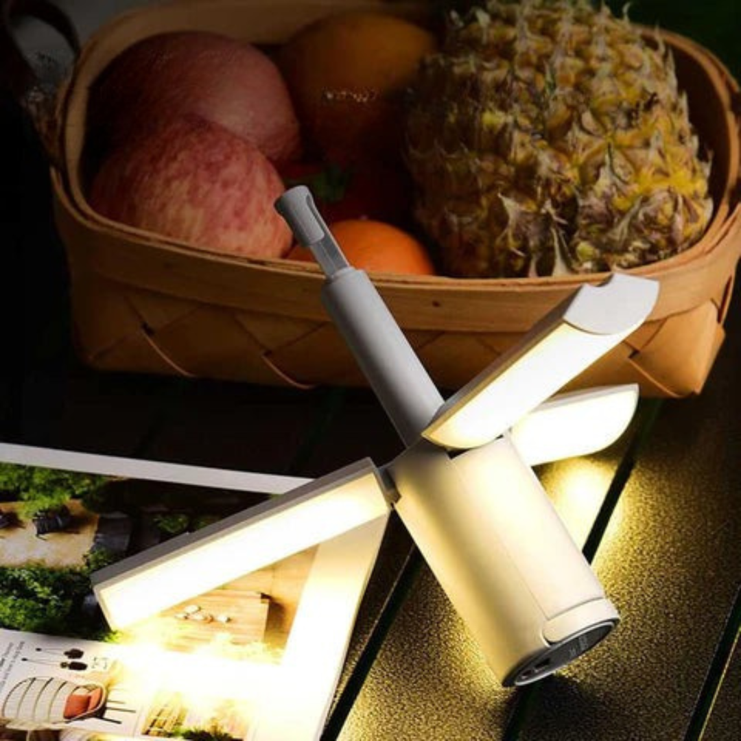 Avelena | All-in-One Campinglampe | Wiederaufladbares Outdoor-Licht mit einstellbarer Helligkeit & langer Akkulaufzeit