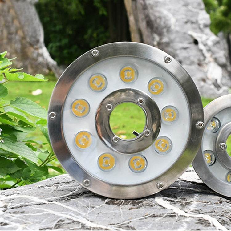 Avelena | 6W Landschaft Farbwechselnd Ring LED Aluminiumlegierung Unterwasser Springbrunnen Licht (Farbwechselnd)