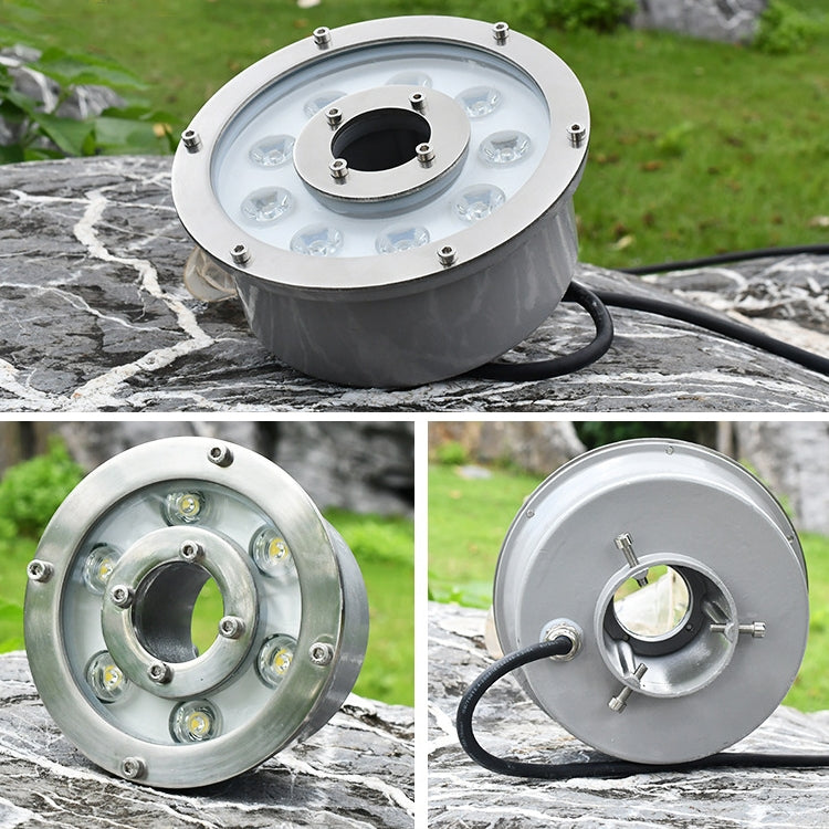 Avelena | 6W Landschaft Farbwechselnd Ring LED Aluminiumlegierung Unterwasser Springbrunnen Licht (Farbwechselnd)
