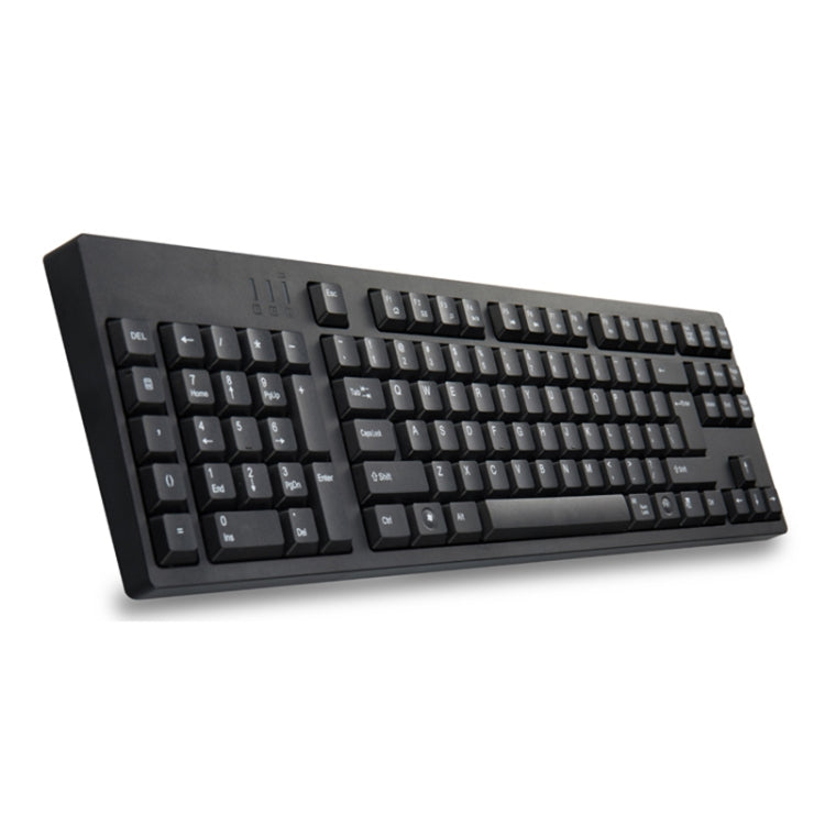 Avelena | Verdrahtete USB-Linkshänder-Tastatur mit Dual-HUB-Funktion (Schwarz)