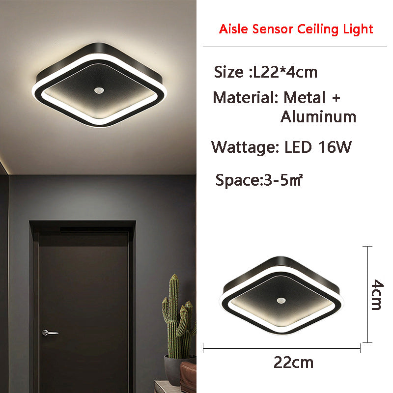 Avelena | MotionGlide PIR-Bewegungssensor LED Deckenleuchte | Intelligente Beleuchtung | Energieeffizient | Perfekt für Flur & Badezimmer
