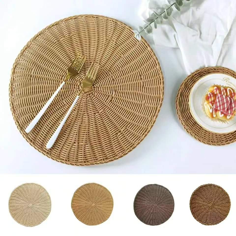 Avelena | 6 Stück Rattan- Tischsets