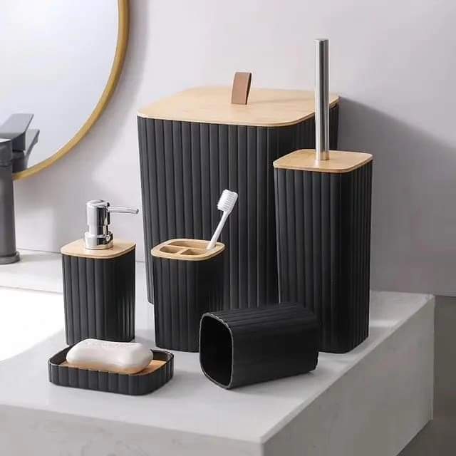 Avelena | 6-teiliges Badezimmer-Set