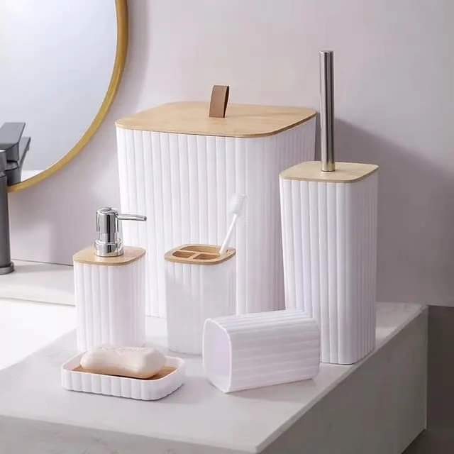 Avelena | 6-teiliges Badezimmer-Set