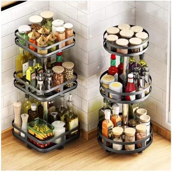 Avelena | 3Tier rotierendes Gewürzregal