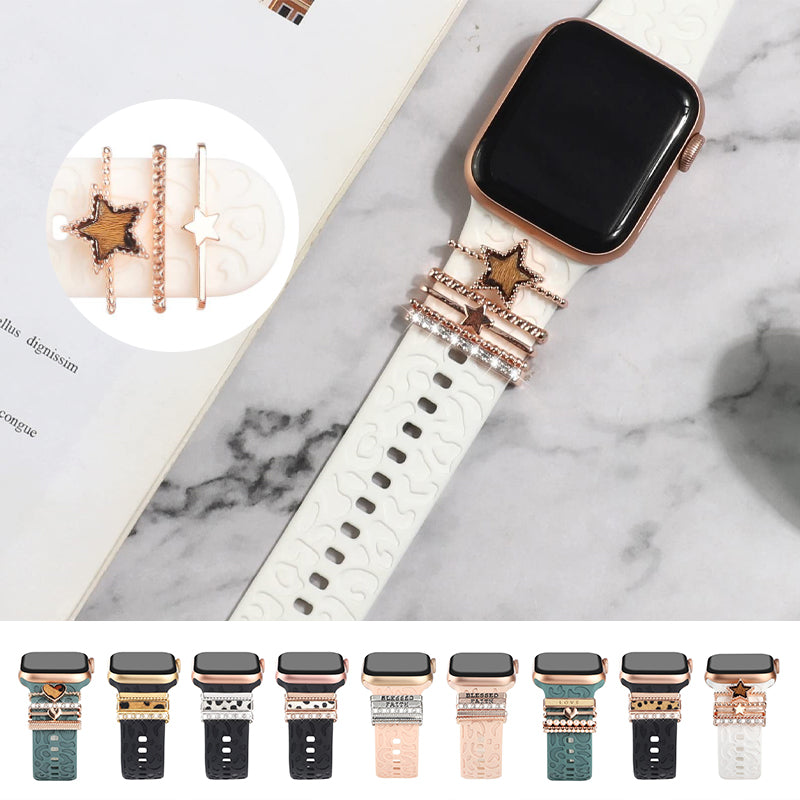 Avelena | Apple Watch Band mit Metallbesatz