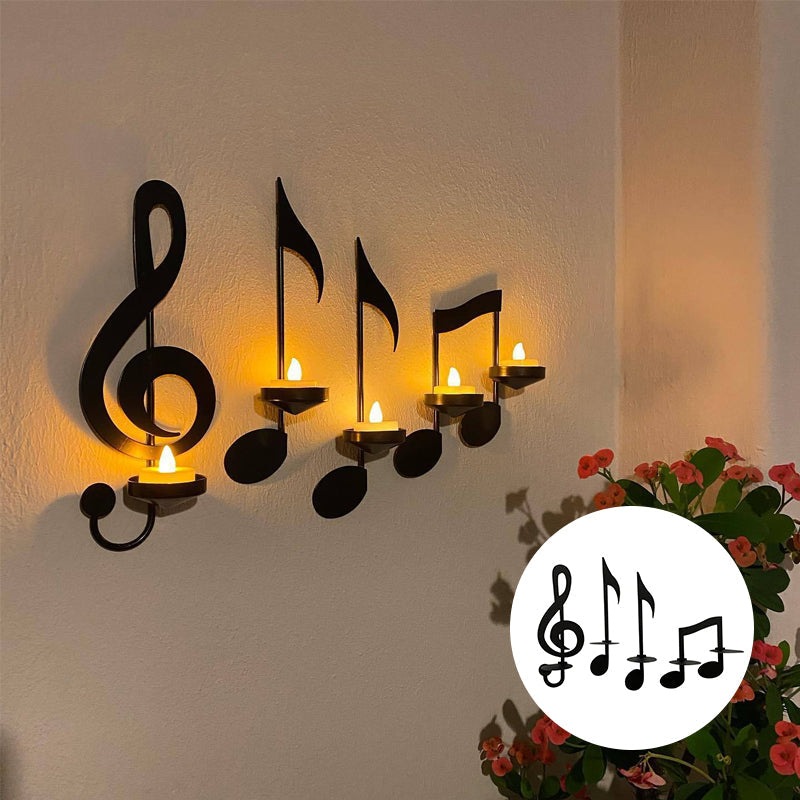 Avelena | 🎼Schwarze Musiknote Wandleuchte