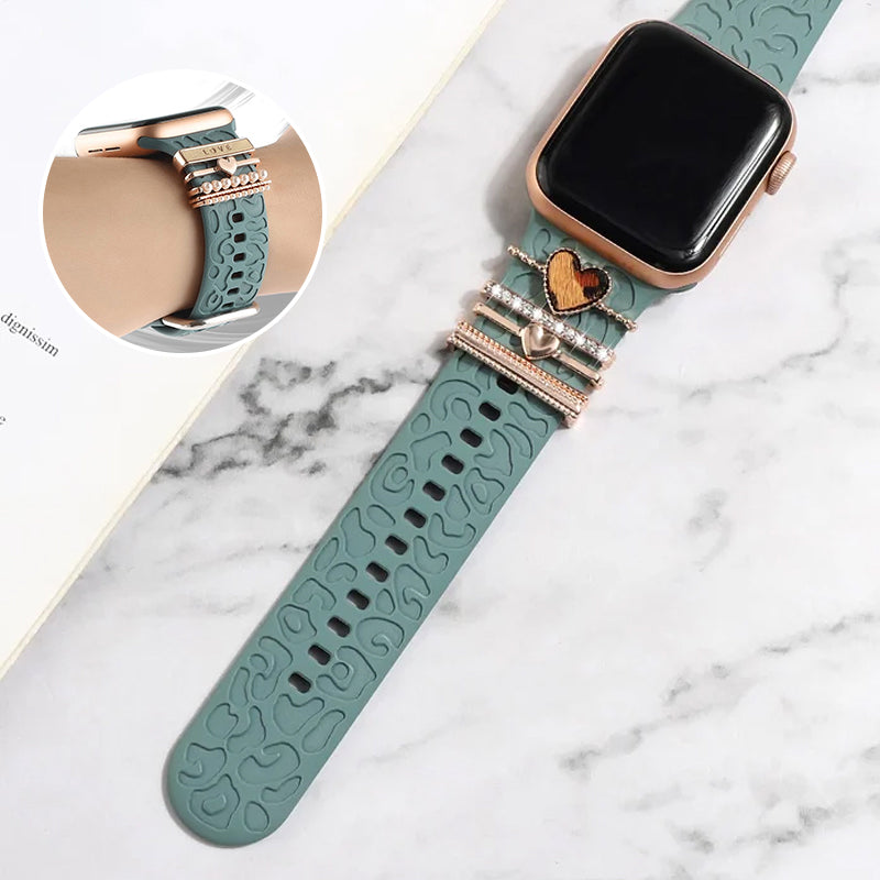 Avelena | Apple Watch Band mit Metallbesatz