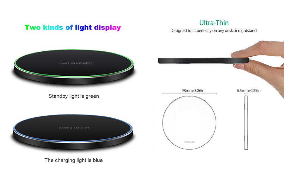 Avelena | 30W Schnelles kabelloses Ladepad | Premium USB C Ladekabel MagSafe Ladegerät für Apple iPhone, Samsung & Android - Fast Wireless Charging Pad