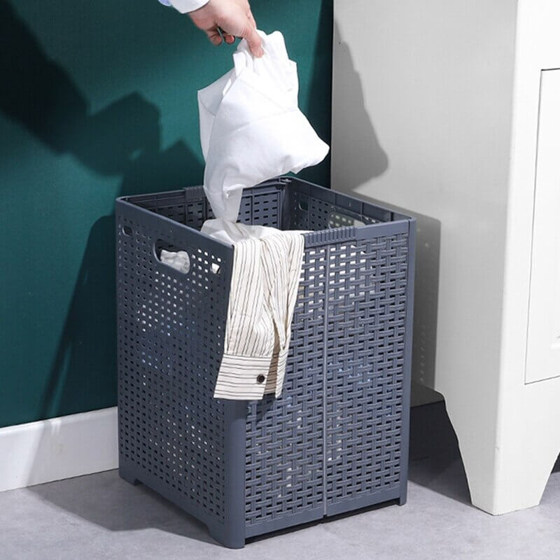 Avelena | Zusammenklappbarer Plastik Wäschekorb
