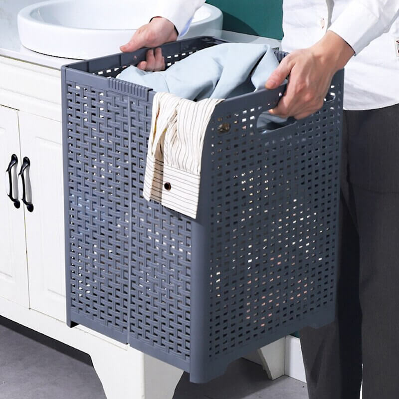Avelena | Zusammenklappbarer Plastik Wäschekorb