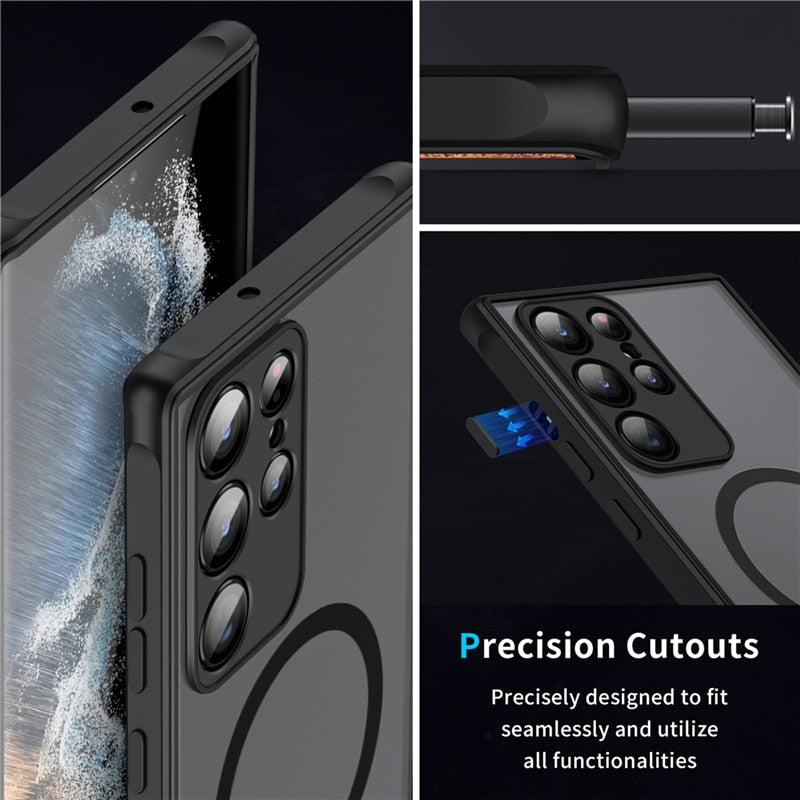 Avelena | ShieldPro | Magnetisches stoßfestes Gehäuse für Samsung