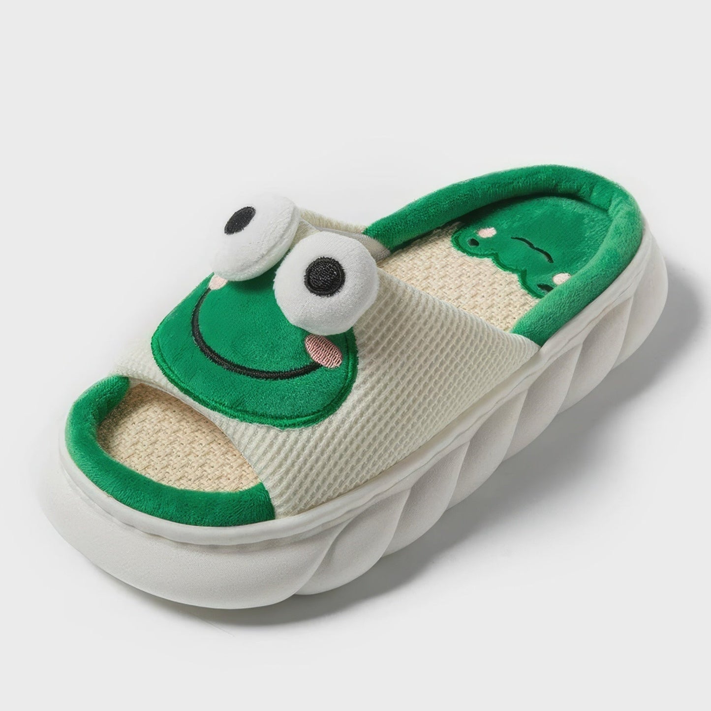 Avelena | 3D Augen Frosch Hausschuhe