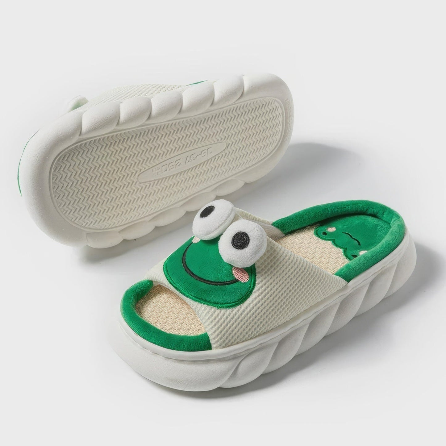 Avelena | 3D Augen Frosch Hausschuhe