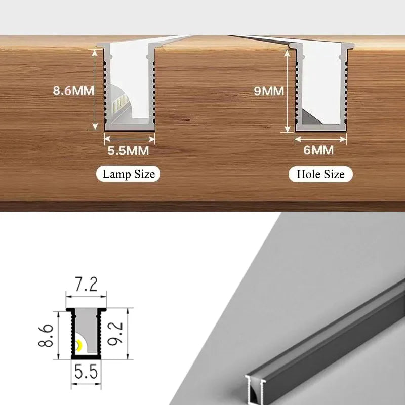 Avelena | Ultra dünne LED-Unterbauleuchte | Anpassbare Länge, energieeffizient und ideal für die Beleuchtung in Küche und Wohnzimmer