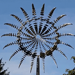 Avelena | Anti-Rost kinetische Metall Windspiel Windmühle für Außen Gartendekoration & Landschaftsgestaltung