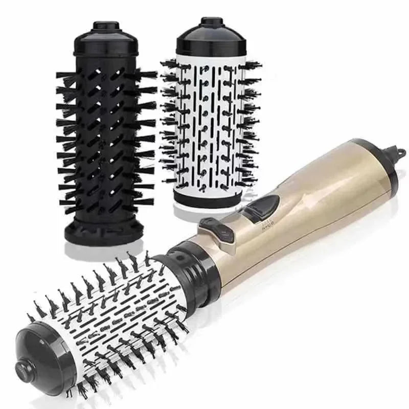 Avelena | 3-in-1 Rotierender Haartrockner und Styler mit einstellbarer Temperatur für mühelose Locken und Wellen
