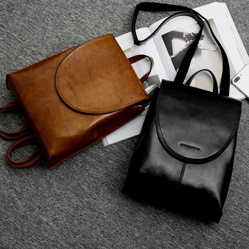 Avelena | Trendiger Leder Rucksack für Frauen - Stilvoll, Vielseitig & Nachhaltig