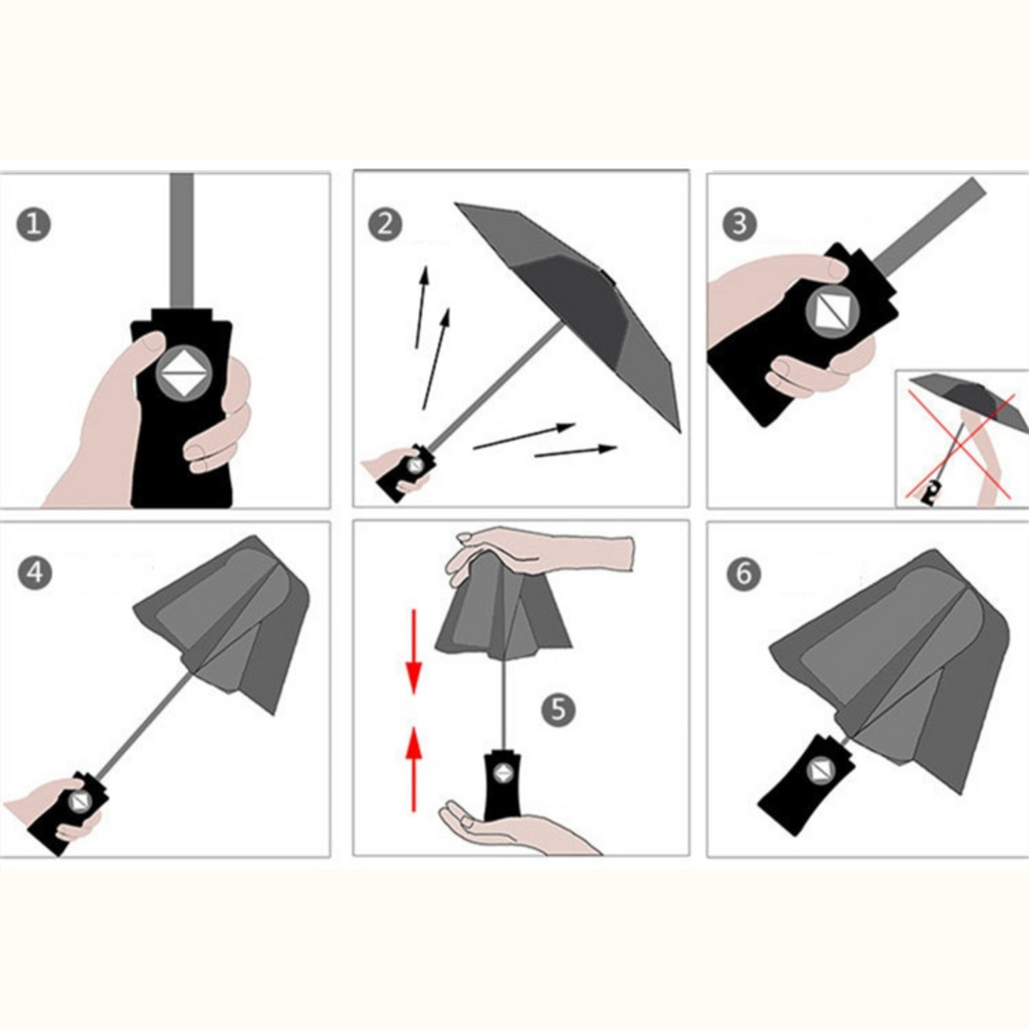 Avelena | Winddicht Anti-UV Automatischer Eleganter Regenschirm