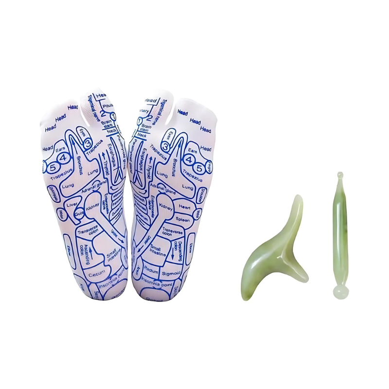 Avelena | Therapeutische Massage-Socken | Akupressur-Design für sofortige Schmerzlinderung & Entspannung zu Hause