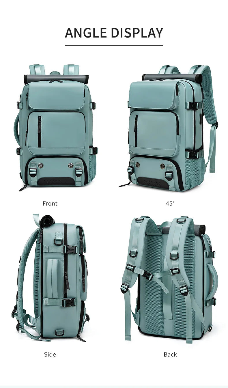 Avelena | TRAVELMAX Pack – Großer wasserdichter Rucksack mit USB-Ladeanschluss