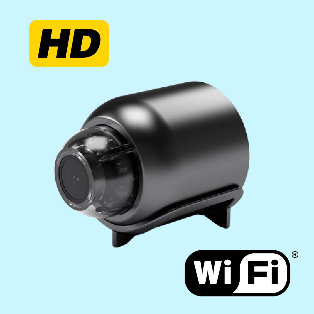 Avelena | Wasserdichte HD Mini-Kamera mit Nachtsicht und Weitwinkelobjektiv IP WiFi 1080P HD 160° Weitwinkel