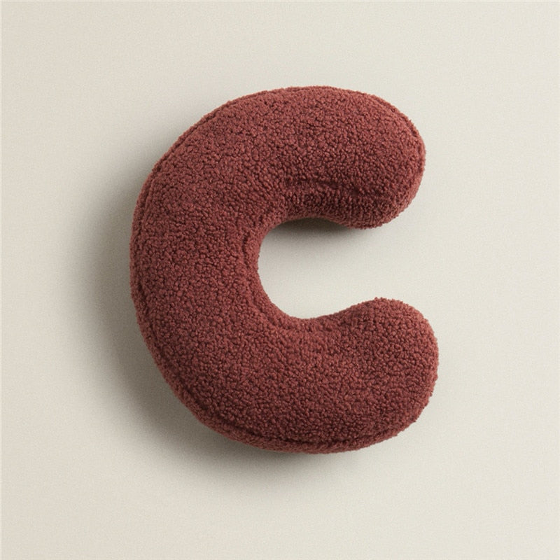 Avelena | Alphabet Letter Fleece Kissen