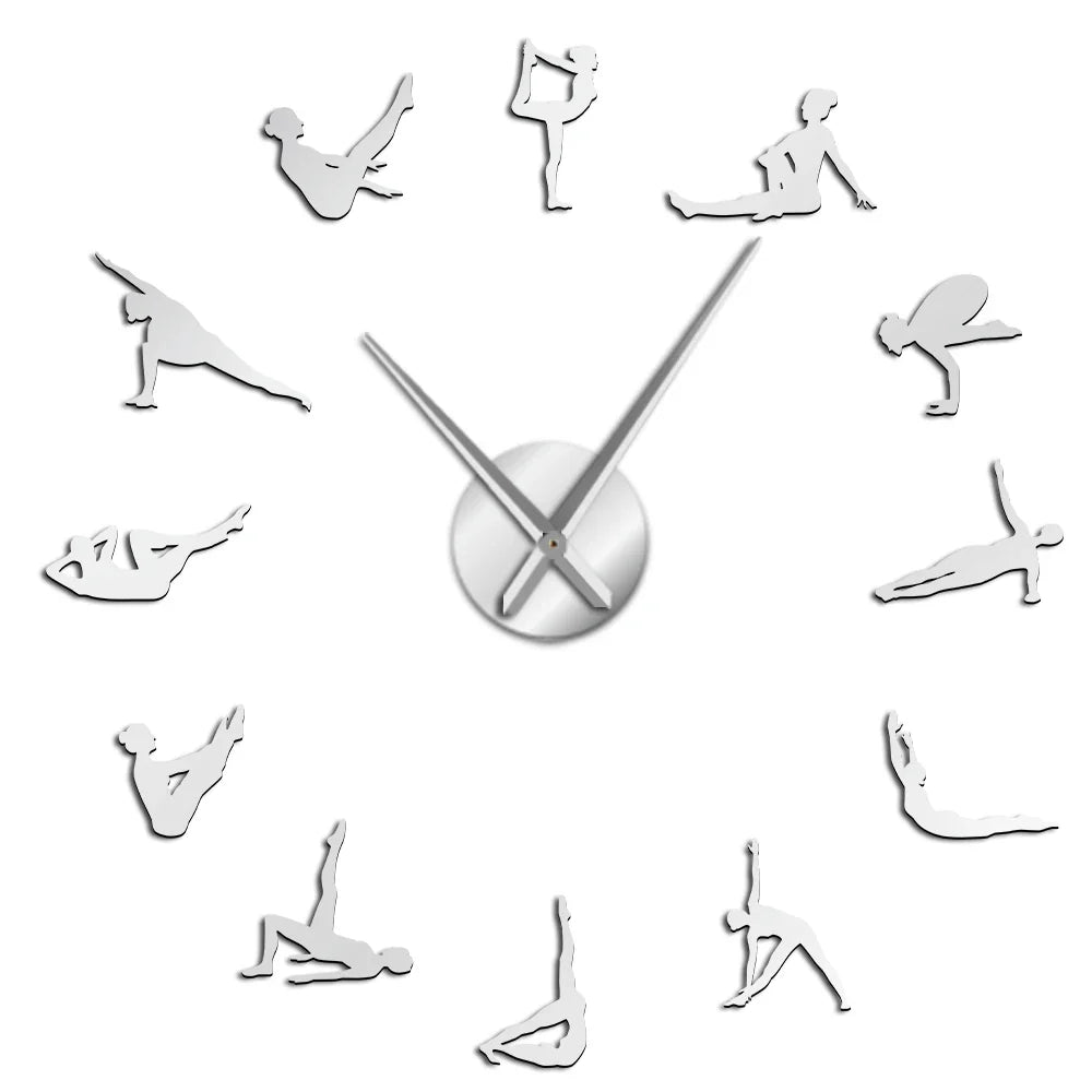 Avelena | Pilates Posen DIY Wanduhr