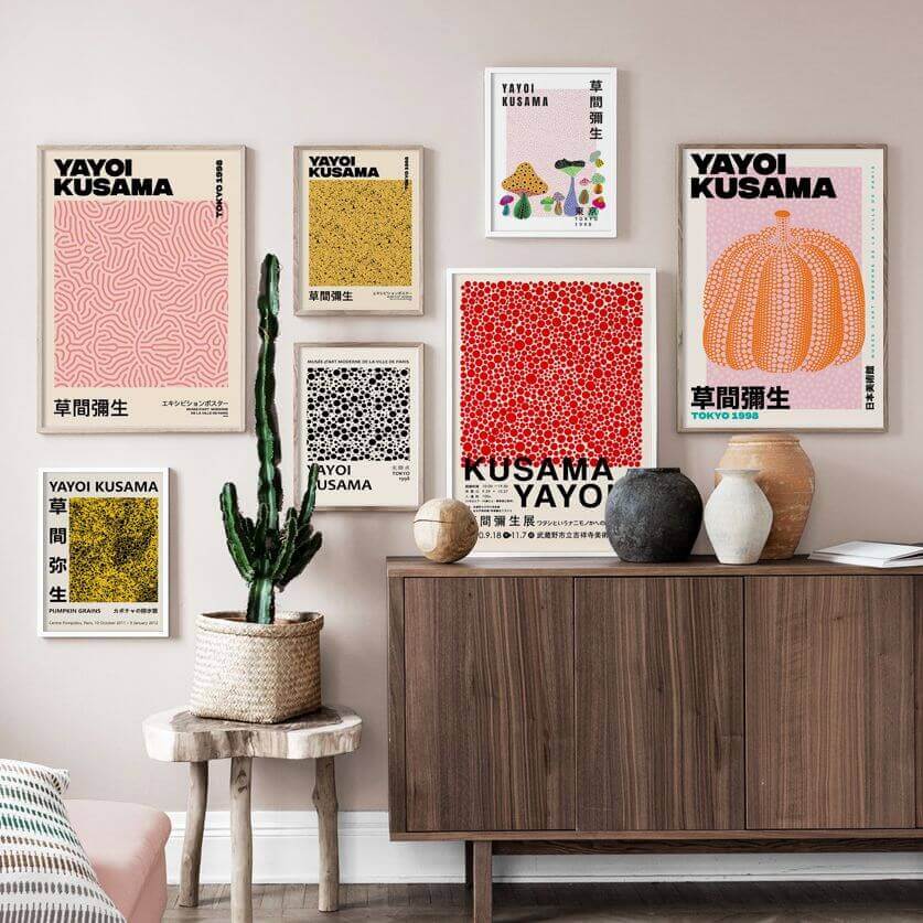 Avelena | Yayoi Kusama Abstrakt Premium Poster