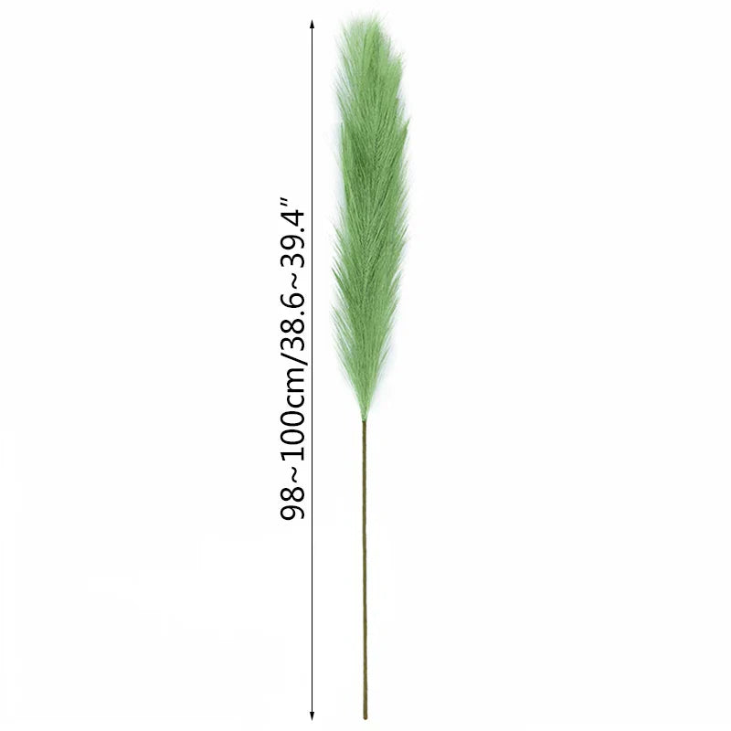Avelena | 5 Stück 100 cm Künstliches Pampasgras Trockenrohr Blumenstrauß Hochzeitsfeier Dekoration Zuhause Raum DIY Künstliche Pflanzen Dekorationsbedarf