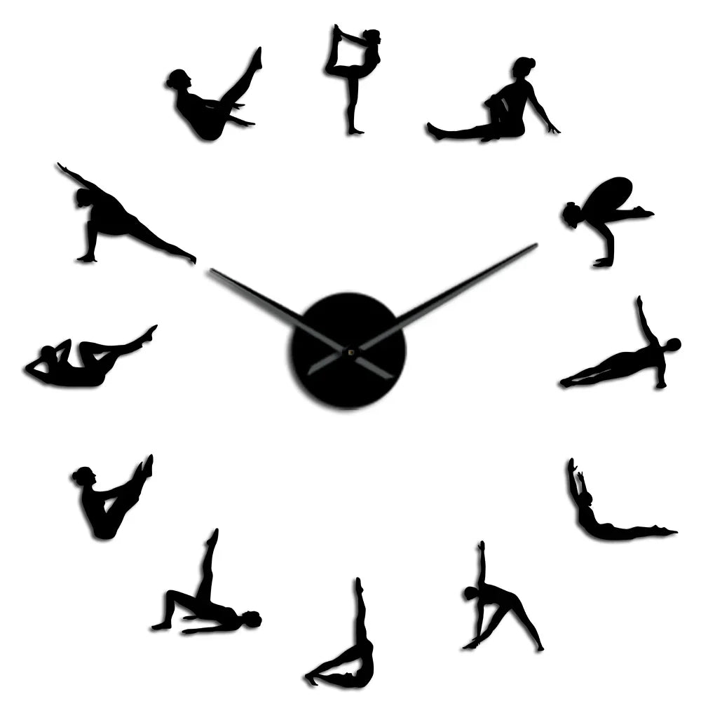 Avelena | Pilates Posen DIY Wanduhr