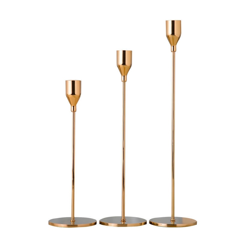 Avelena | 3er Set Metall Kerzenständer