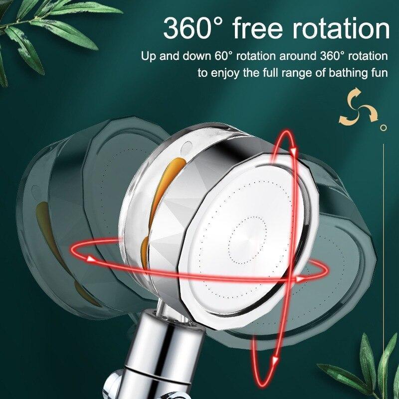 Avelena | Wassersparende 360° rotierende Hochdruckdusche
