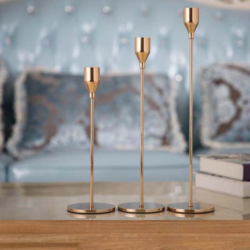 Avelena | 3er Set Metall Kerzenständer