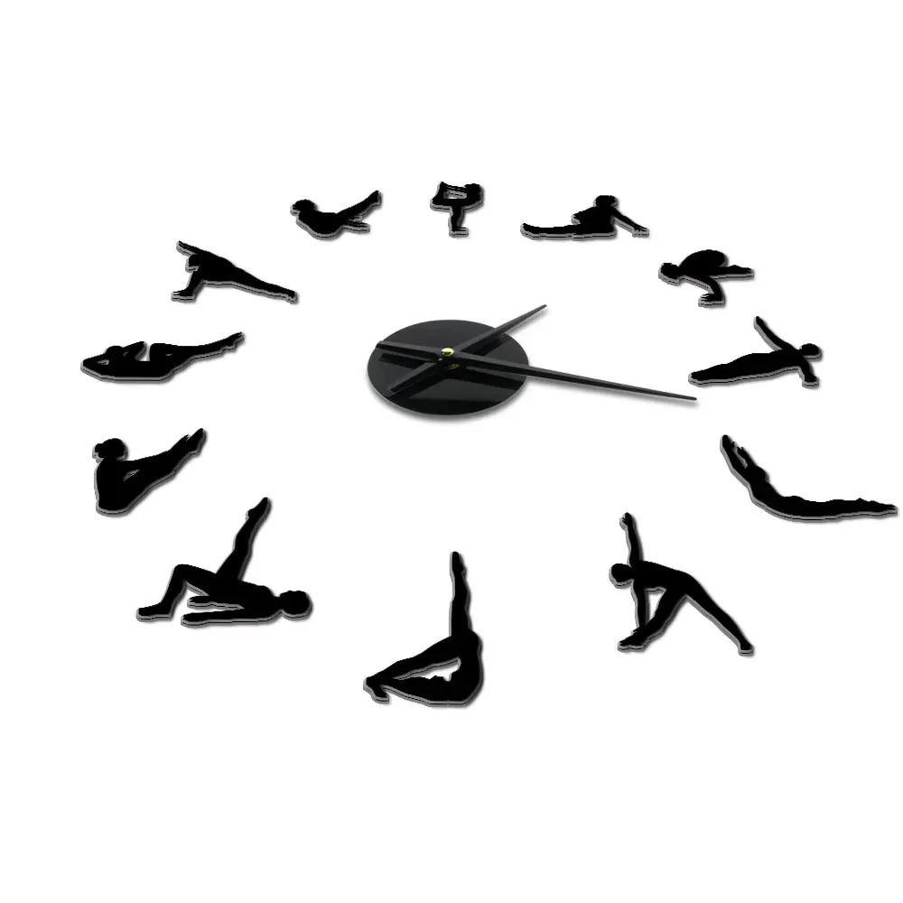 Avelena | Pilates Posen DIY Wanduhr