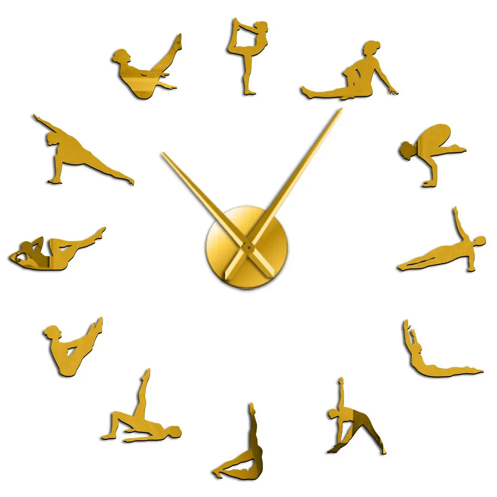 Avelena | Pilates Posen DIY Wanduhr
