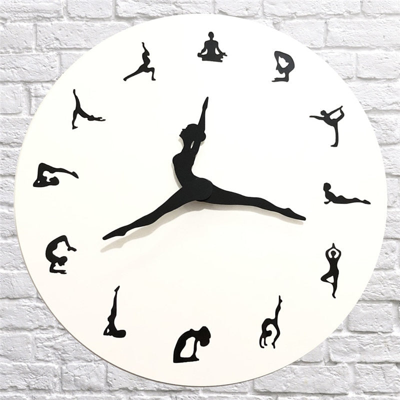 Avelena | Yoga Time Wanduhr