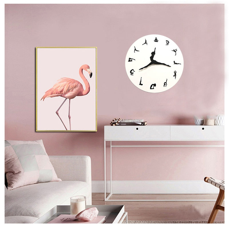 Avelena | Yoga Time Wanduhr