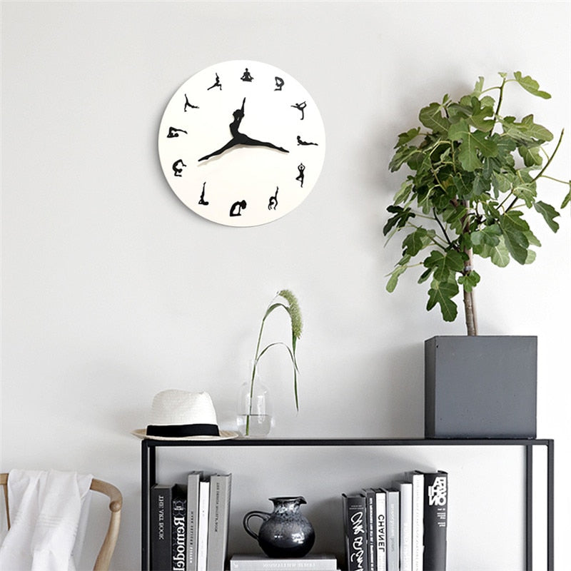 Avelena | Yoga Time Wanduhr